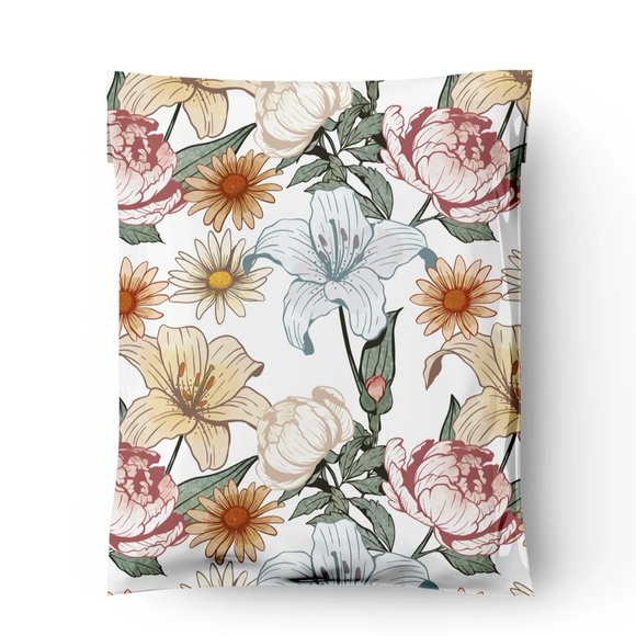 Other - Set of 20 Floral Poly Mailers 10x13 Shipping Bags Boutique Seller Supplies New